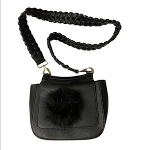 Pom Pom leather hand band